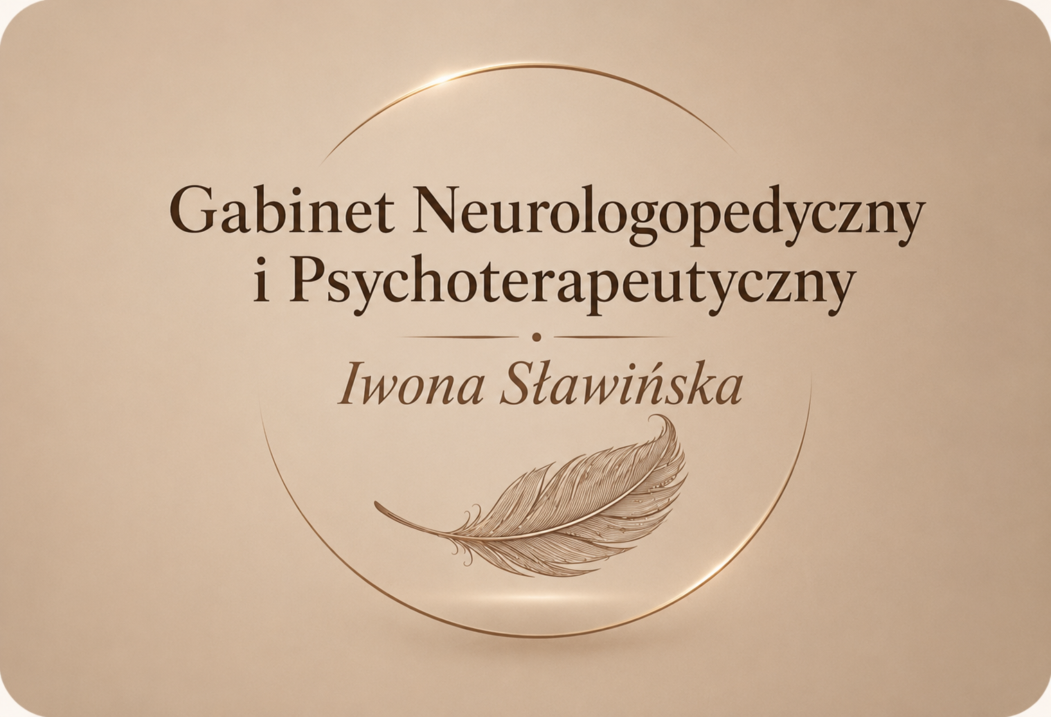 Logo z piórkiem